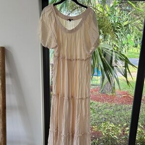 Chic Cream Maxi Dress for Women